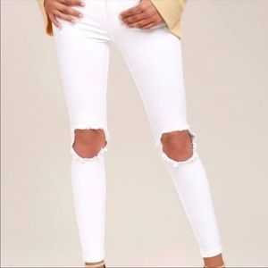 Free People White Jeans